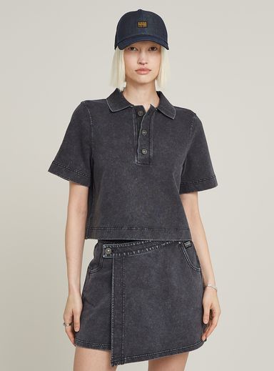 Overdyed Polo Sweater
